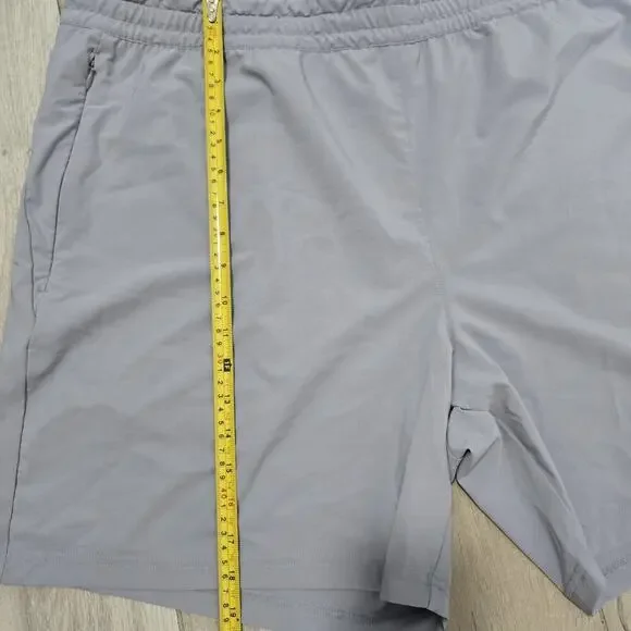 NEW Spyder Active Mens XXL Gray Performance Shorts Elastic Waistband Zipper - Picture 5 of 9